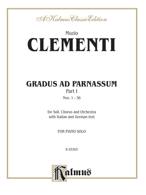 Clementi: Gradus ad Parnassum (Volume I) Sheet Music Preview