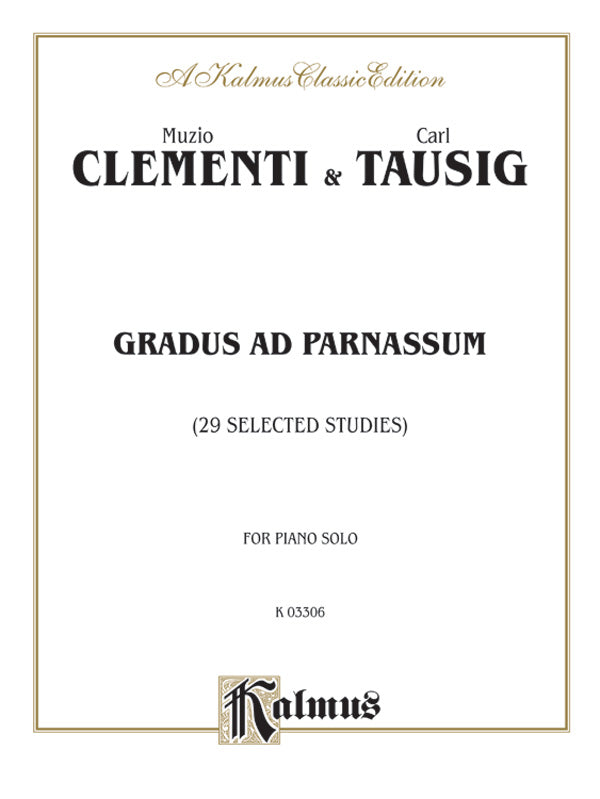 Clementi: Gradus ad Parnassum (Twenty-nine Selected Studies) Sheet Music Preview