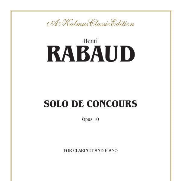Solo de Concours, Opus 10 Cover Image