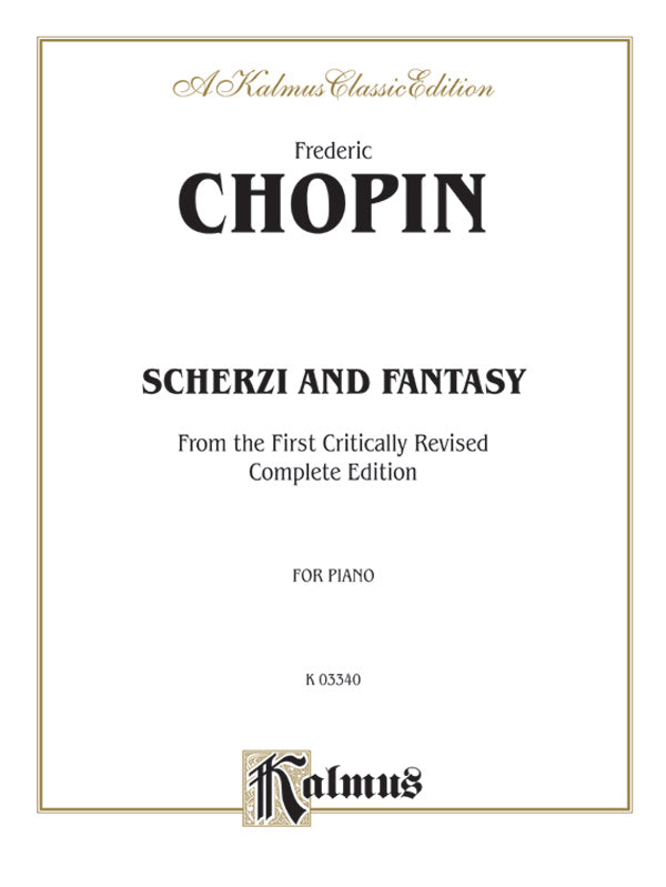 Chopin: Scherzi and Fantasy in F Minor (Ed. Franz Liszt) Sheet Music Preview