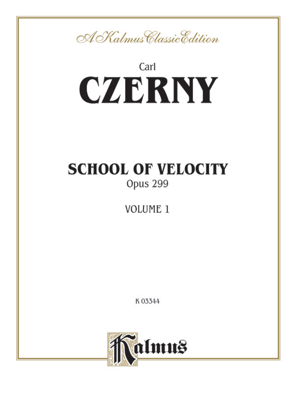 School of Velocity, Opus 299, Volume I Cover Image