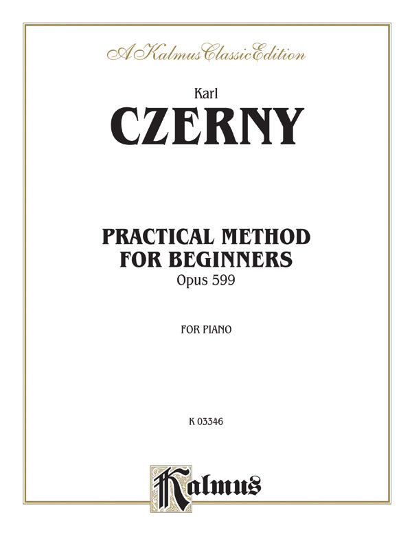 Practical Method for Beginners, Opus 599 Cover Image