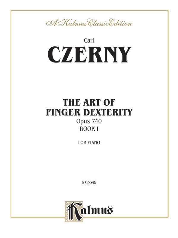 Czerny: Art of Finger Dexterity, Op. 740 (Book I) Sheet Music Preview