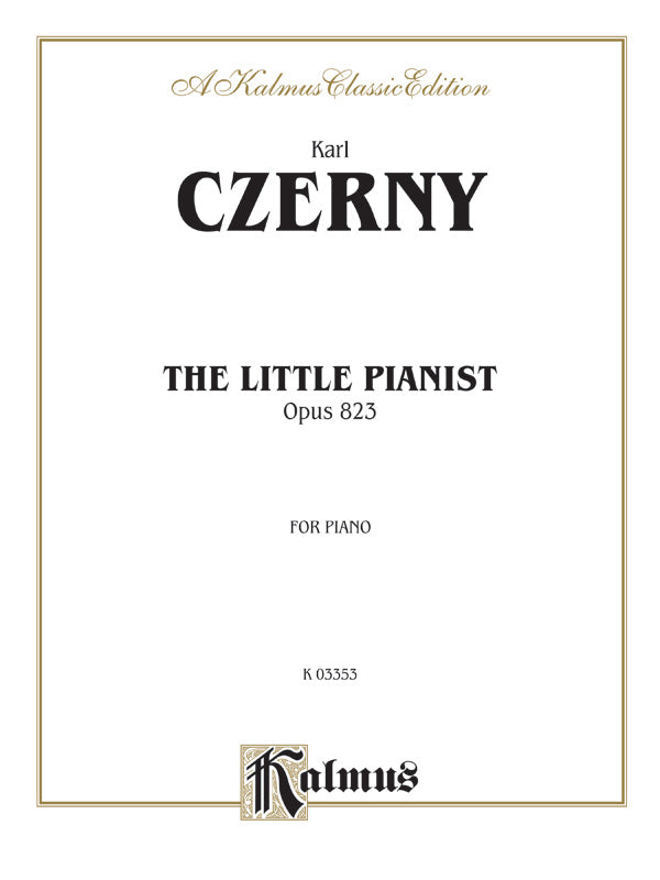 Little Pianist, Opus 823 Cover Image