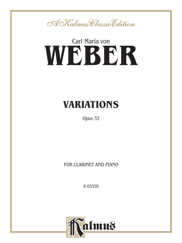 Variations, Opus 33 Cover Image