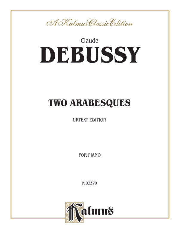 Debussy: Deux Arabesques Sheet Music Preview