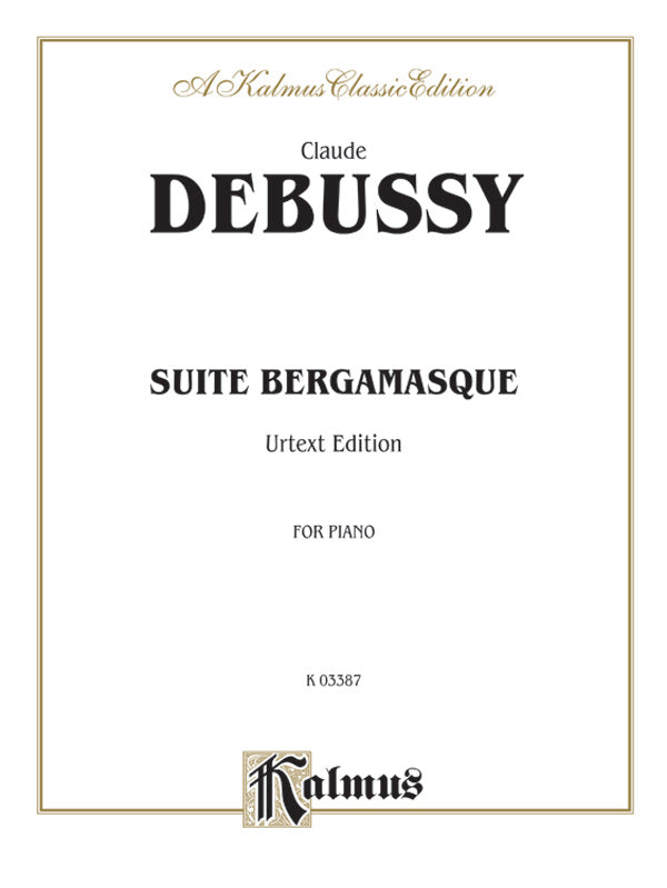 Debussy: Suite Bergamasque, Complete Sheet Music Preview