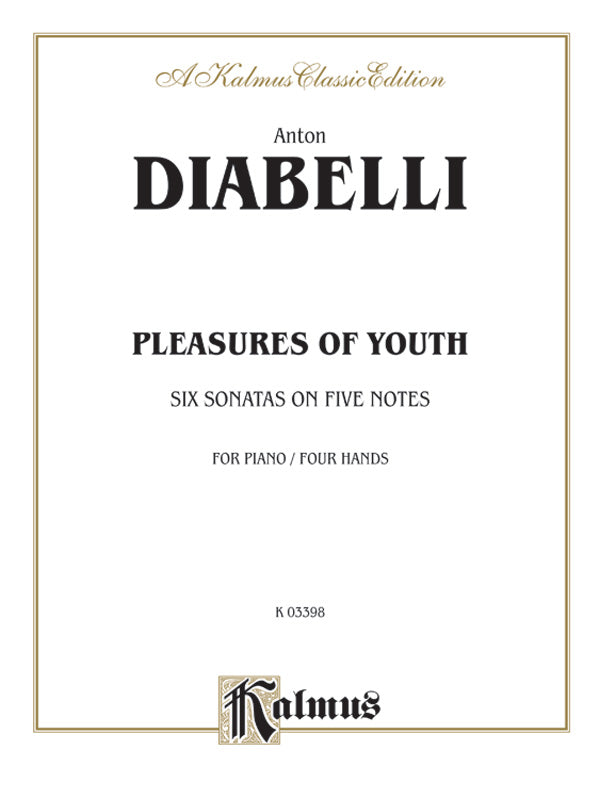 Diabelli: Pleasures of Youth (Six Sonatinas on Five Notes) Sheet Music Preview