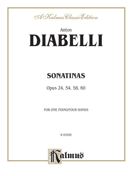 Diabelli: Sonatinas, Op. 24, 54, 58, 60 Sheet Music Preview