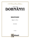 Rhapsody, Opus 11, No. 1 Cover Image