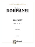 Rhapsody, Opus 11, No. 3 Cover Image