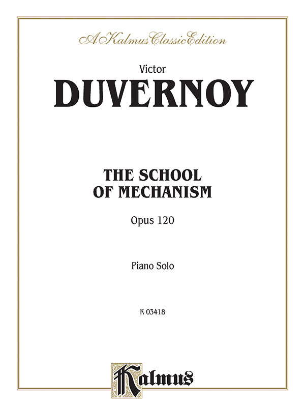 Duvernoy: School of Mechanism, Op. 120 Sheet Music Preview