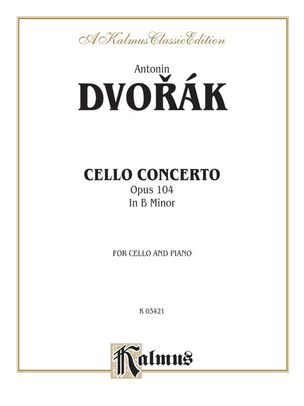 Cello Concerto, Opus 104 Cover Image