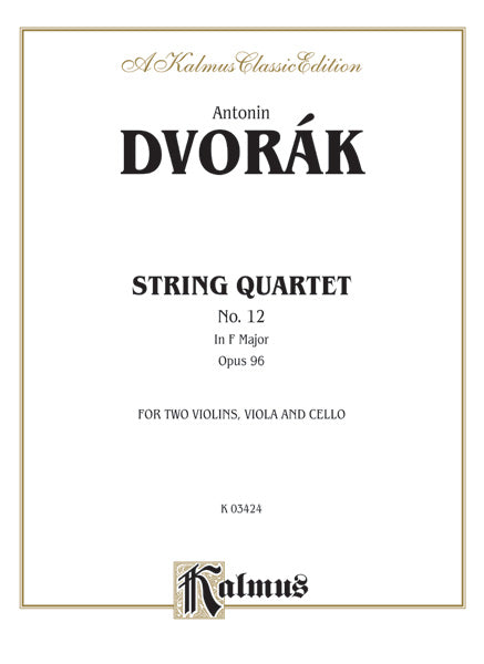 Dvorák: String Quartet in F, Op. 96 Sheet Music Preview