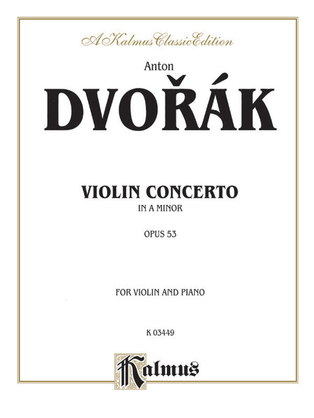 Dvorák: Violin Concerto in A Minor, Op. 53: Violin Book | Antonín