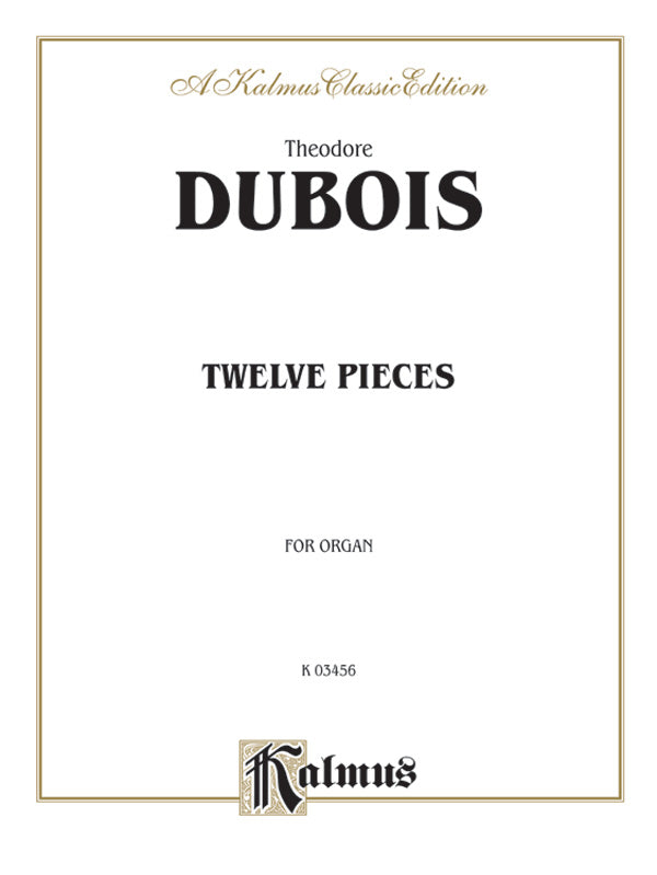 Dubois: Twelve Pieces Sheet Music Preview