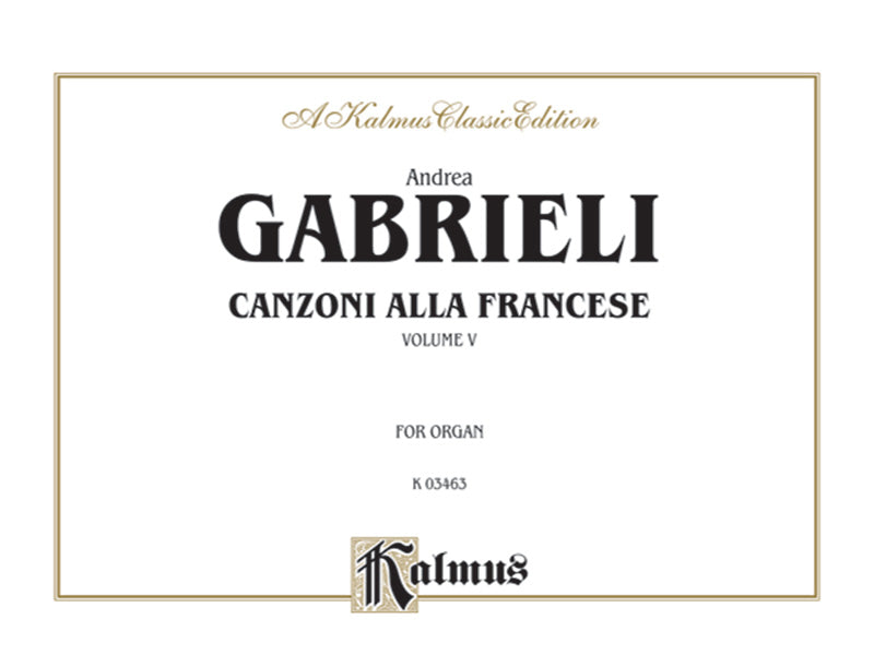Gabrieli: Organ Works, Volume V Sheet Music Preview