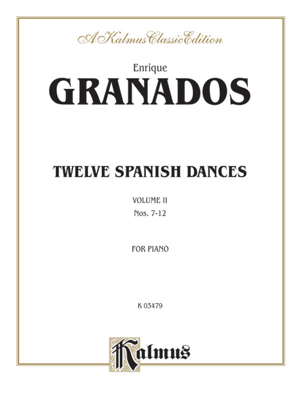 Twelve Spanish Dances, Volume II Cover Image