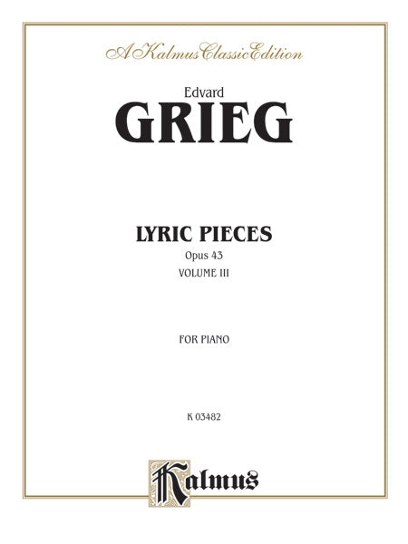 Lyric Pieces, Opus 43 Cover Image