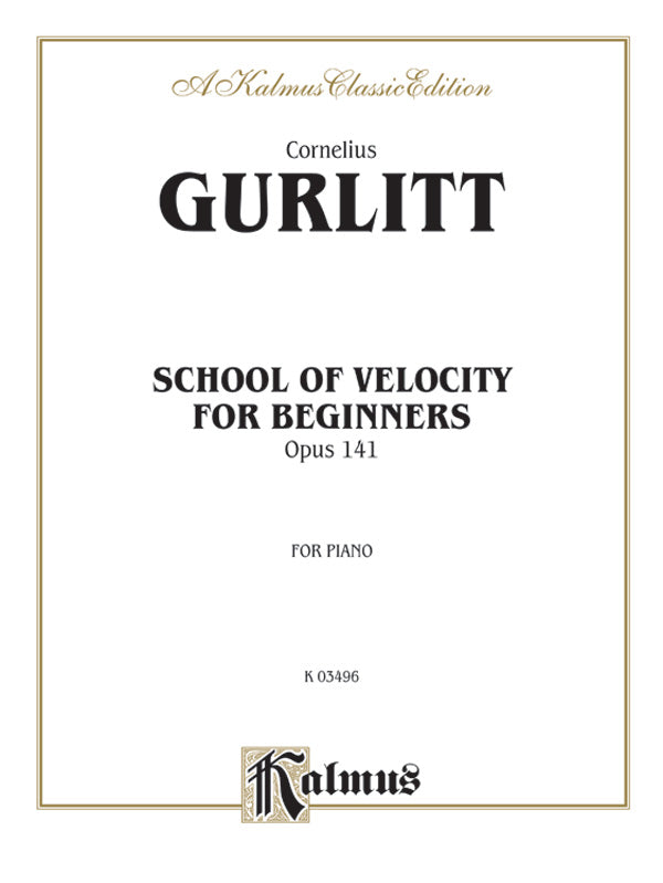 Gurlitt: School of Velocity for Beginners, Op. 141 Sheet Music Preview