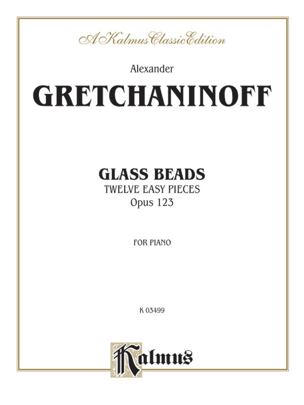 Gretchaninoff: Glass Beads, Op. 123 Sheet Music Preview