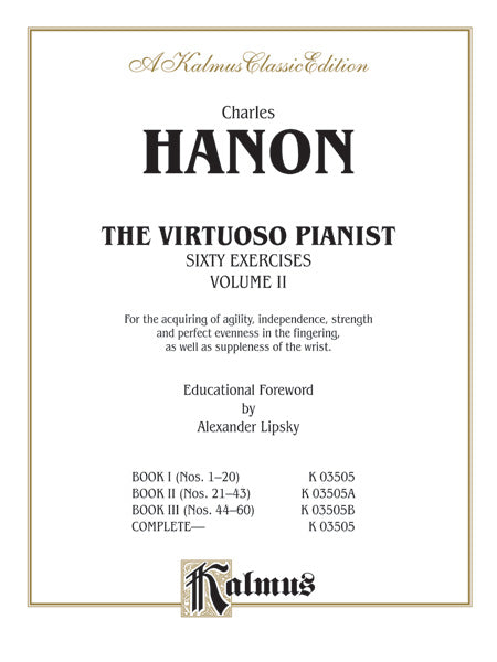 Hanon: The Virtuoso Pianist (Volume II) Sheet Music Preview