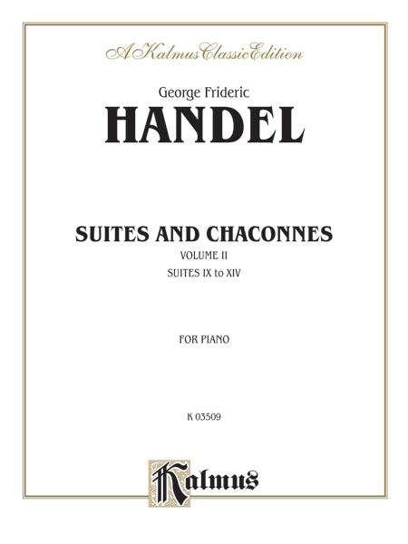 Suites and Chaconnes, Volume II (Suites IX to XVI) Cover Image