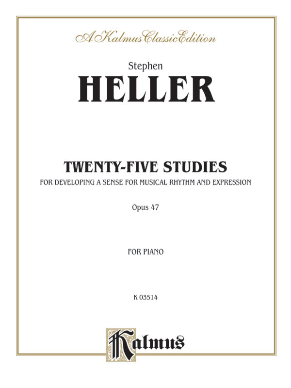 Heller: Twenty-five Studies, Op. 47 Sheet Music Preview