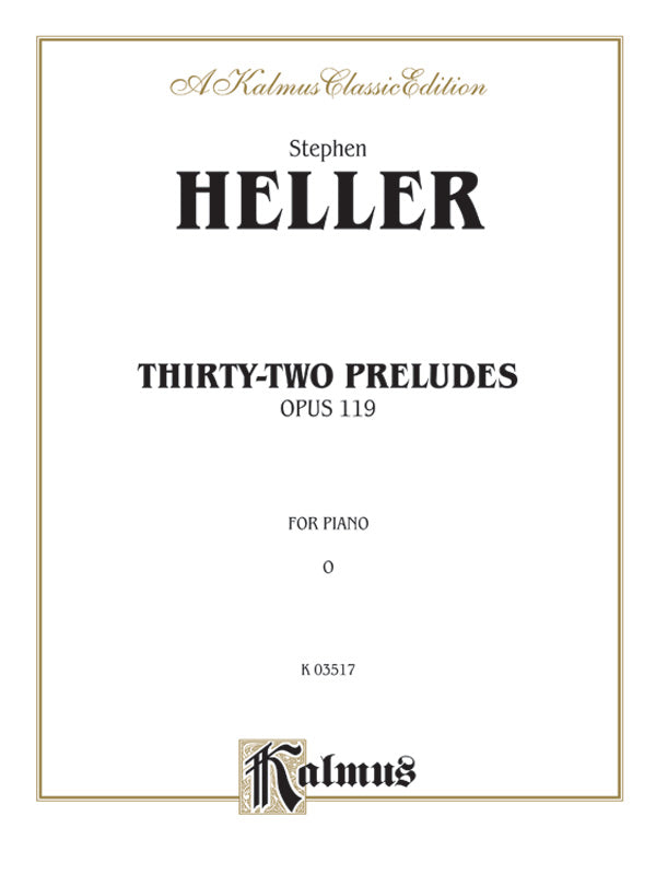 Thirty-Two Preludes, Opus 119 Cover Image