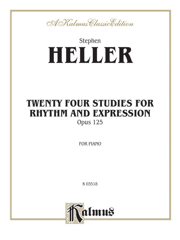 Heller: Twenty-four Piano Studies for Rhythm and Expression (Op. 125) Sheet Music Preview