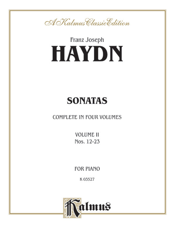 Haydn: Sonatas (Volume II) Sheet Music Preview