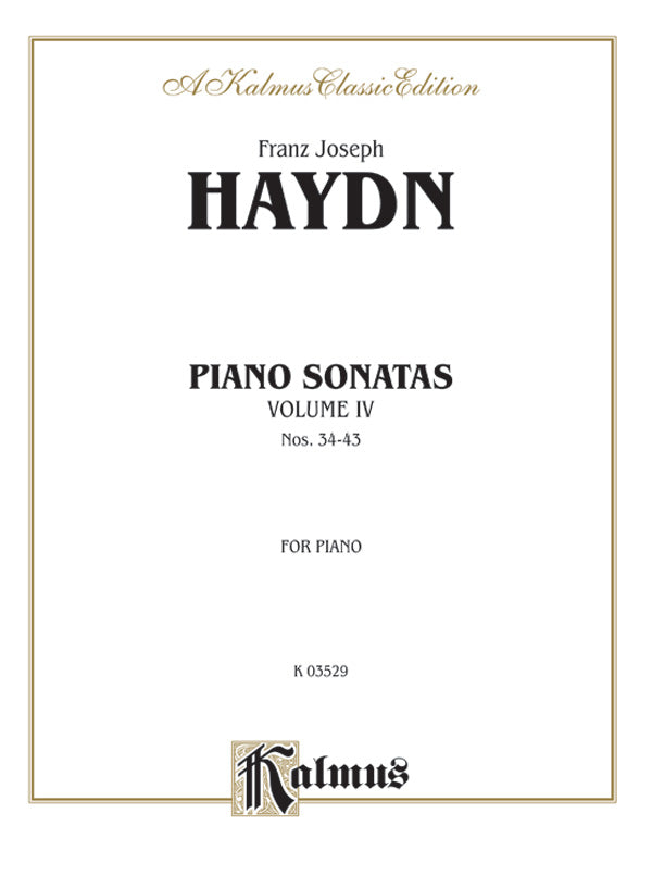 Haydn: Sonatas (Volume IV) Sheet Music Preview