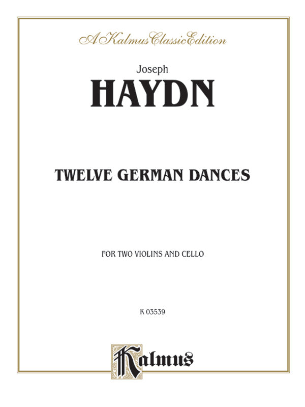 Haydn: Twelve German Dance (Score & Parts, arranged) Sheet Music Preview