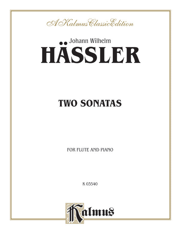 Hässler: Two Sonatas Sheet Music Preview
