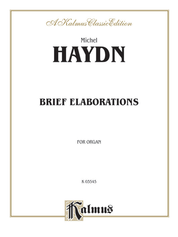 Haydn: Brief Elaborations Sheet Music Preview