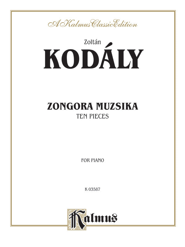 Kodály: Ten Pieces (Zongora Muzsika) Sheet Music Preview