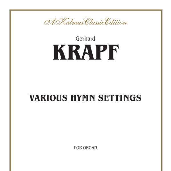 Krapf: Various Hymn Settings Sheet Music Preview
