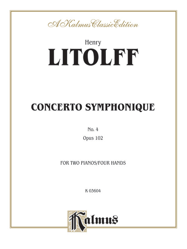 Concerto Symphonique, Opus 102 Cover Image