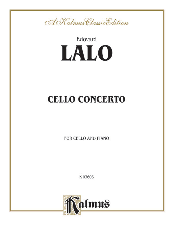 Lalo: Concerto in D Minor Sheet Music Preview