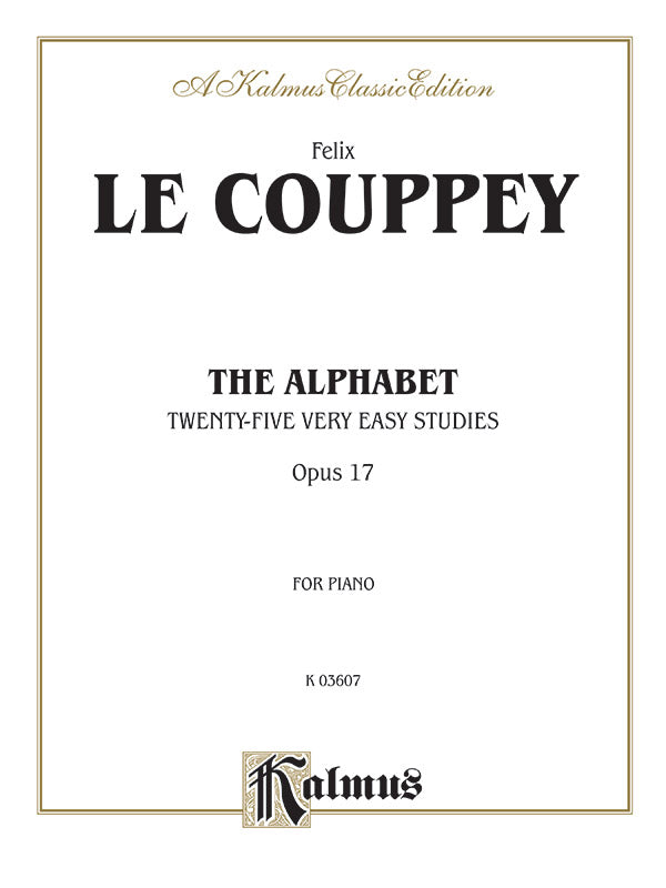 Couppey: The Alphabet Sheet Music Preview