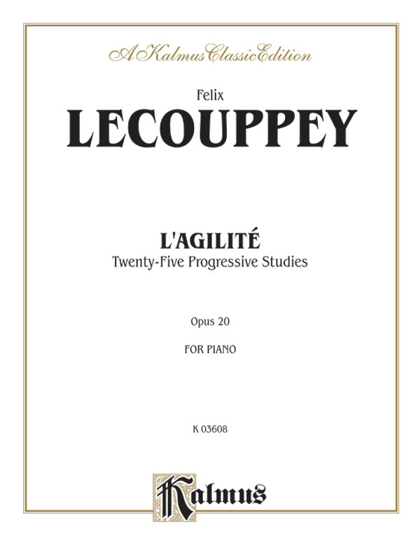 Couppey: L'Agilité, Op. 20 Sheet Music Preview
