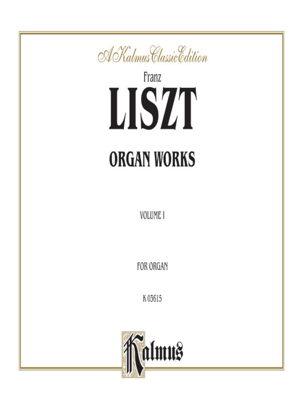 Organ Works, Volume I Cover Image