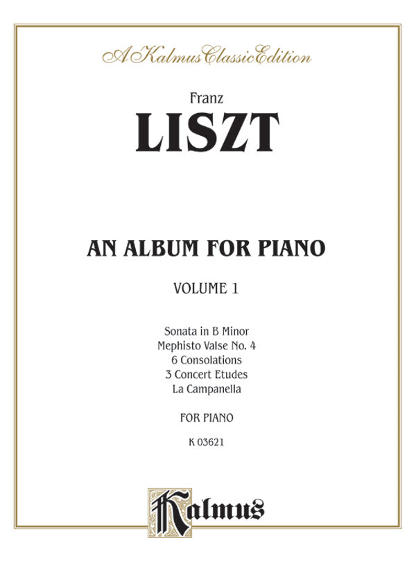 Liszt: Album I Sheet Music Preview