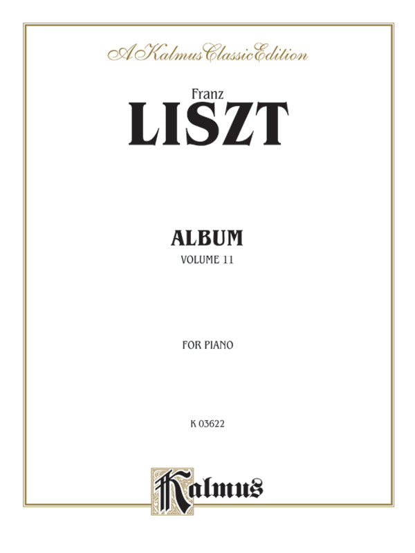 Liszt: Album II Sheet Music Preview