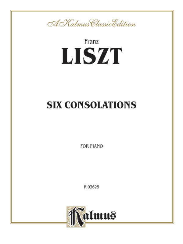 Liszt: Six Consolations Sheet Music Preview