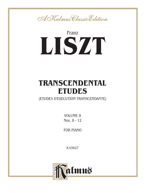Liszt: Transcendental Etudes (Volume II) Sheet Music Preview