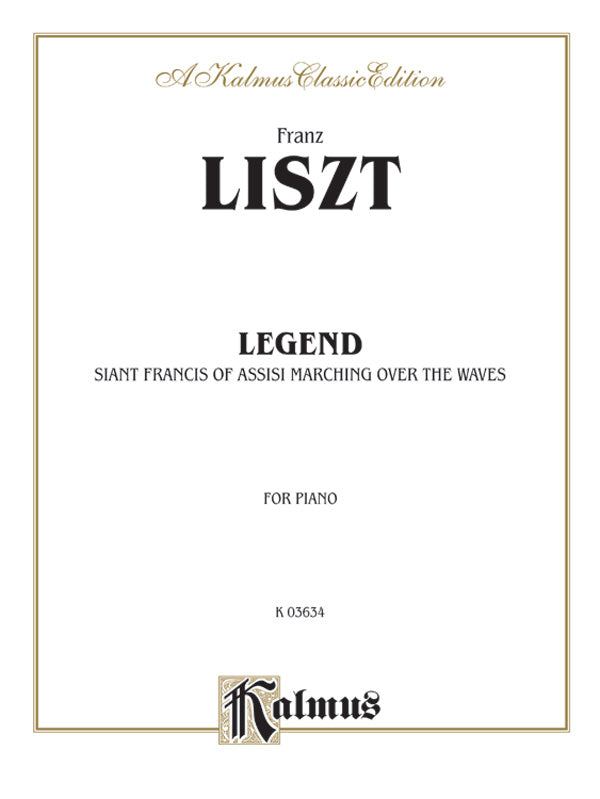 Legend: St. Francis Walking Over the Waves Cover Image