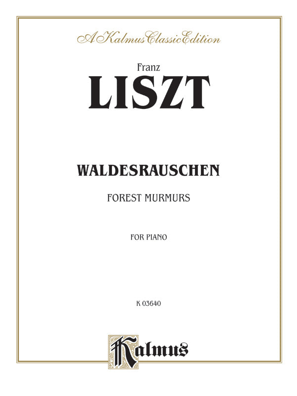 Liszt: Waldesrauschen (Forest Murmurs) Sheet Music Preview