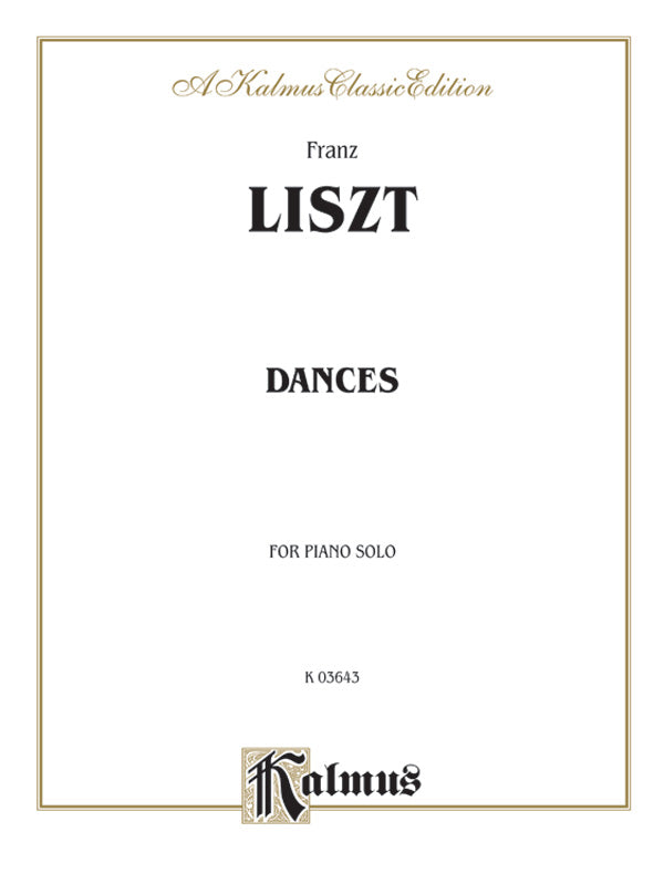 Liszt: Dances Sheet Music Preview