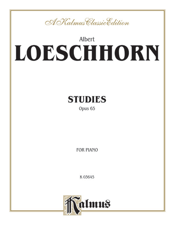 Twenty Melodious Studies, Opus 65 Cover Image